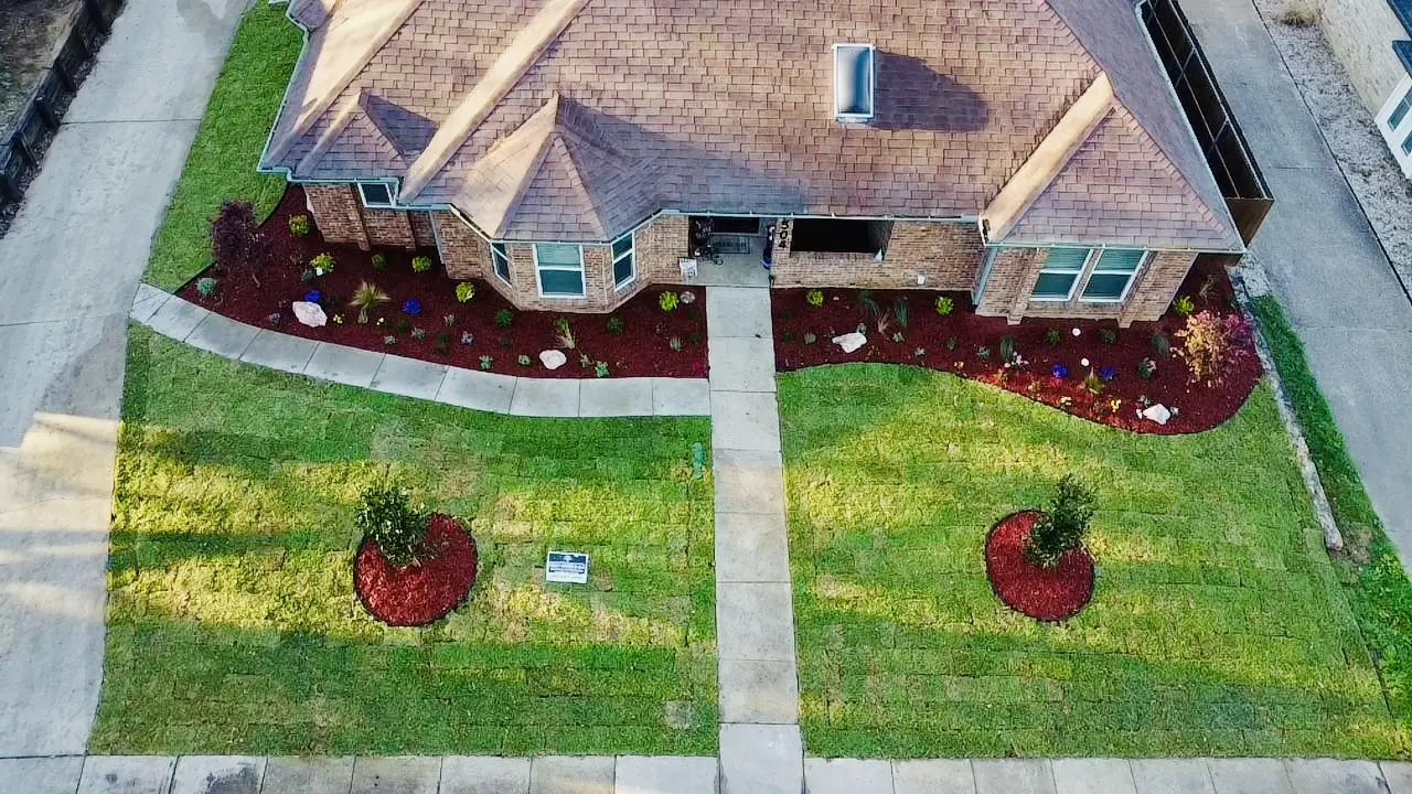 Residential landscape planting transformation