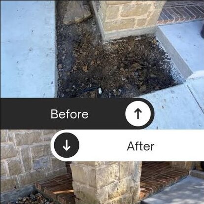 Residential landscape renovation before and after in Dallas Fort Worth