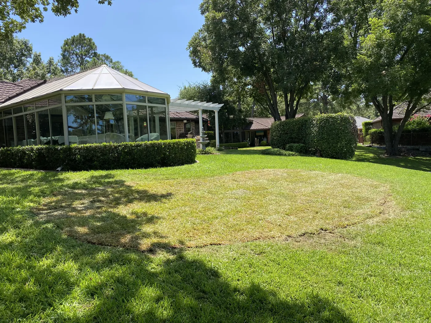 Prepared residential lawn for sod and topsoil work